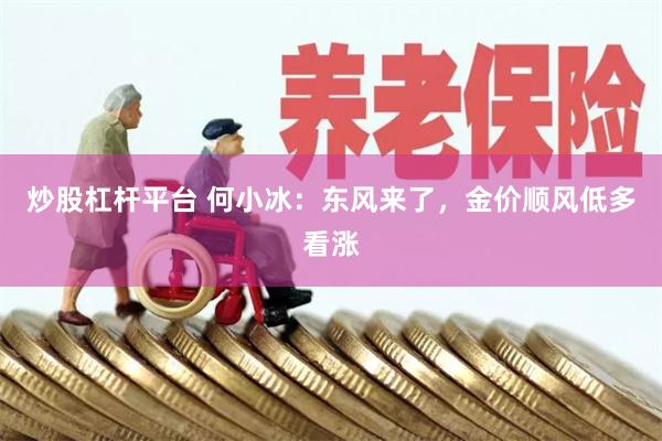 炒股杠杆平台 何小冰：东风来了，金价顺风低多看涨
