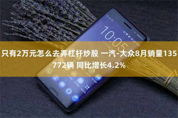 只有2万元怎么去弄杠杆炒股 一汽-大众8月销量135772辆 同比增长4.2%