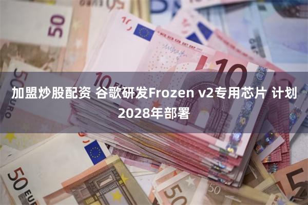 加盟炒股配资 谷歌研发Frozen v2专用芯片 计划2028年部署