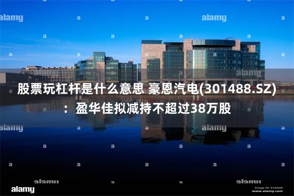 股票玩杠杆是什么意思 豪恩汽电(301488.SZ)：盈华佳拟减持不超过38万股