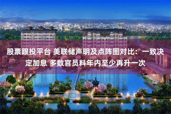股票跟投平台 美联储声明及点阵图对比：一致决定加息 多数官员料年内至少再升一次